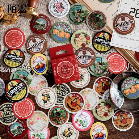 

HI097 Stiker 45pcs Vintage Bonbon Dekorasi Jurnal Scrapbook