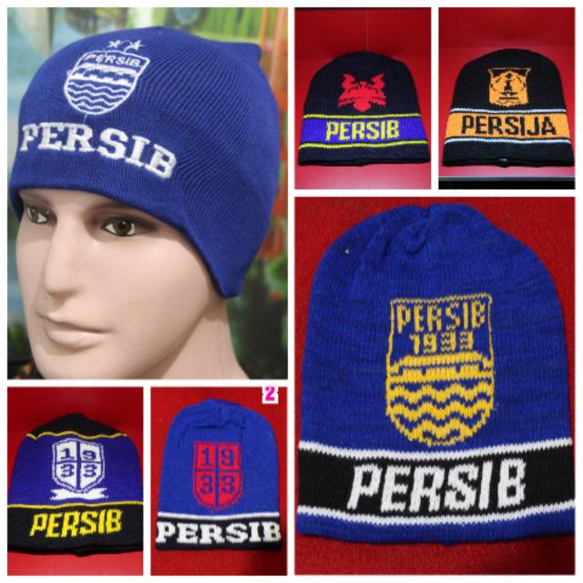 Kupluk persib rajut/wool bahan dingin (kode 07)