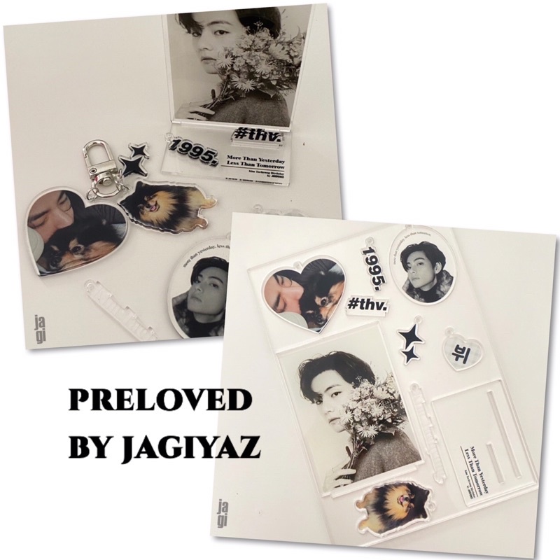 Keychain Standee V BTS Acrylic Set by Jagiyaz [PRELOVED]