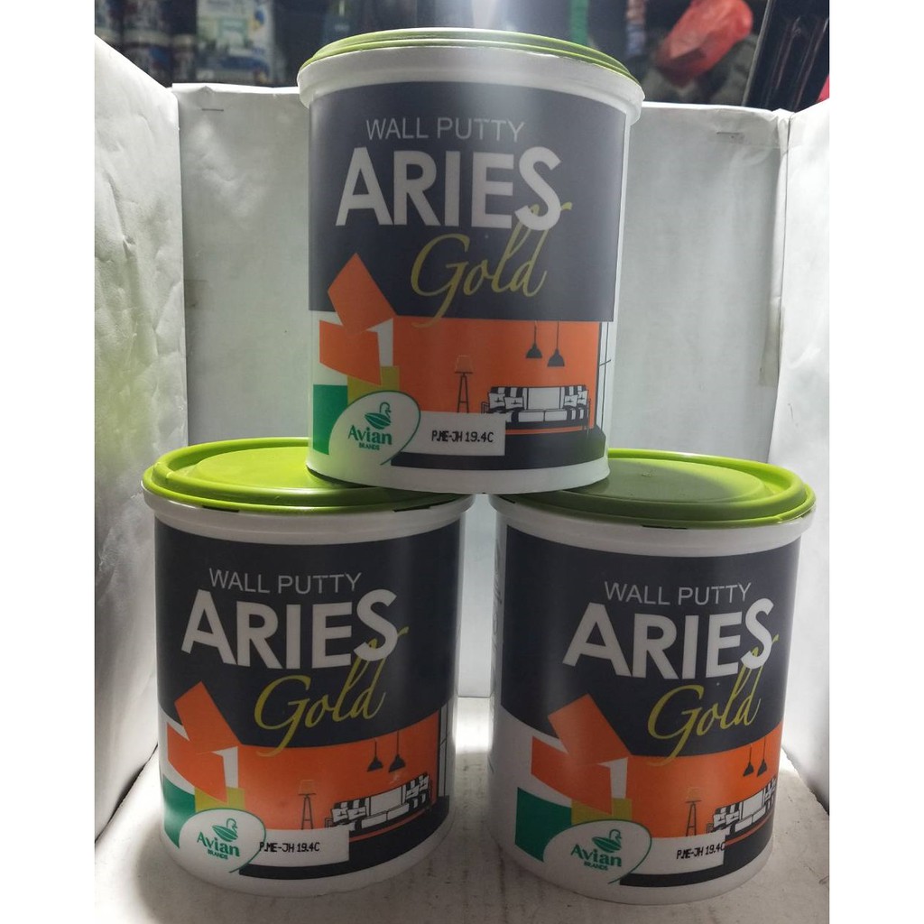 PLAMIR TEMBOK WALL PUTTY ARIES GOLD 1 KG