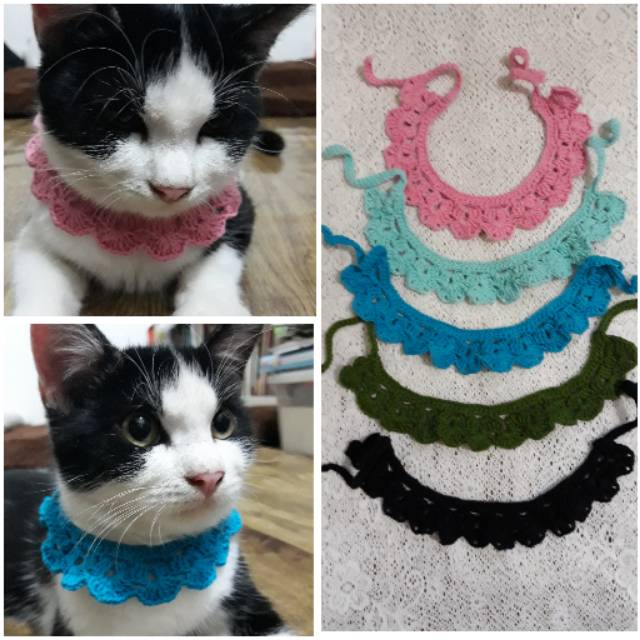 Kalung Kucing Handmade Rajut | Shopee Indonesia