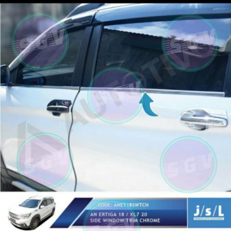 SGV List kaca samping XL7 chrome jsl