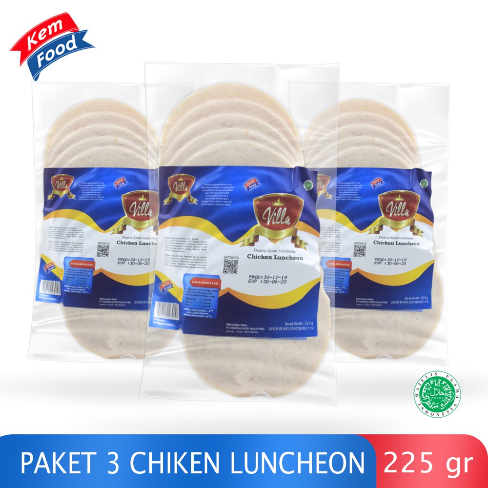 

Villa Peket 3 Pack Chicken Luncheon - 225gr