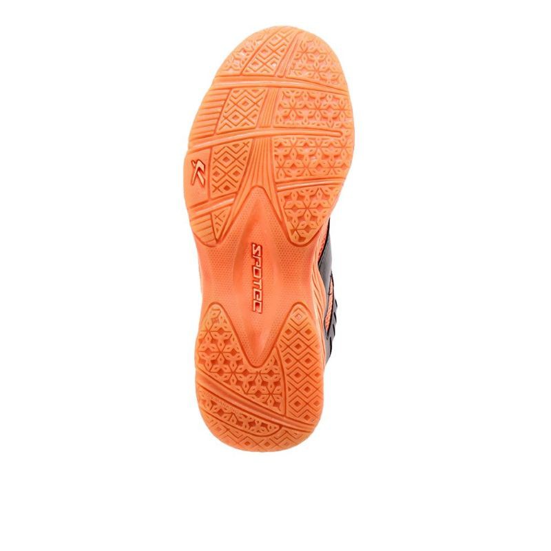 Sepatu Bulu Tangkis Badminton Spotec Shield Orange