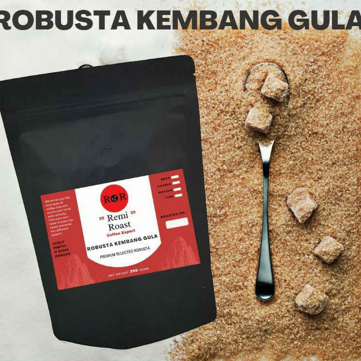 

KOPI ROBUSTA KEMBANG GULA 250 GRAM BUBUK / BIJI