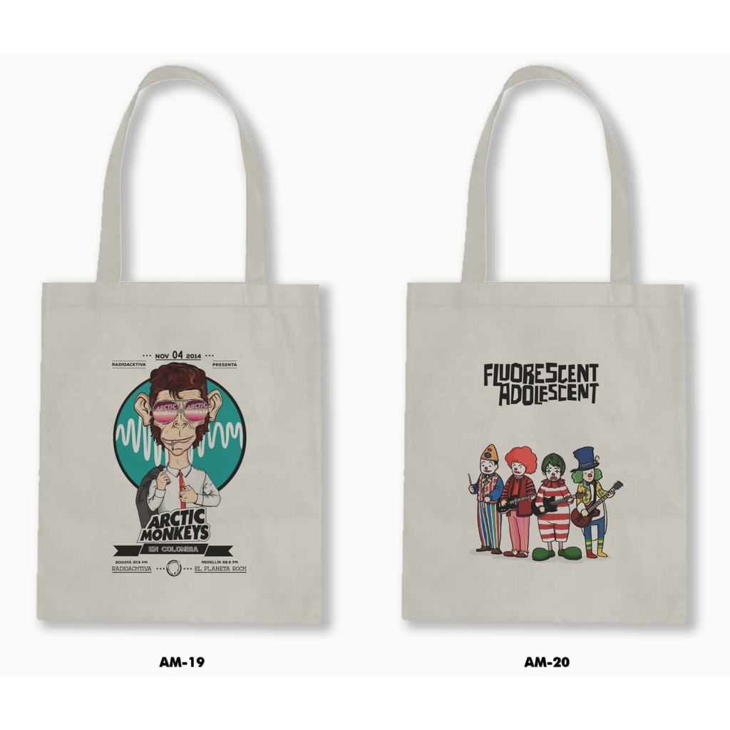 TOTE BAG RESLETING - ARCTIC MONKEYS 01