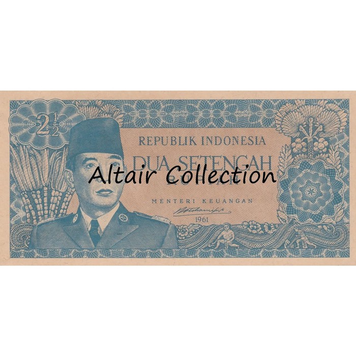 Uang Kuno 2,5 Rupiah 1961 Soekarno Borneo