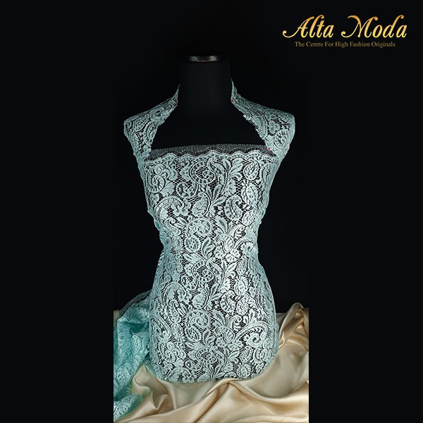 

Alta Moda Brokat Perancis Fancy Motif Parsley Ice Blue