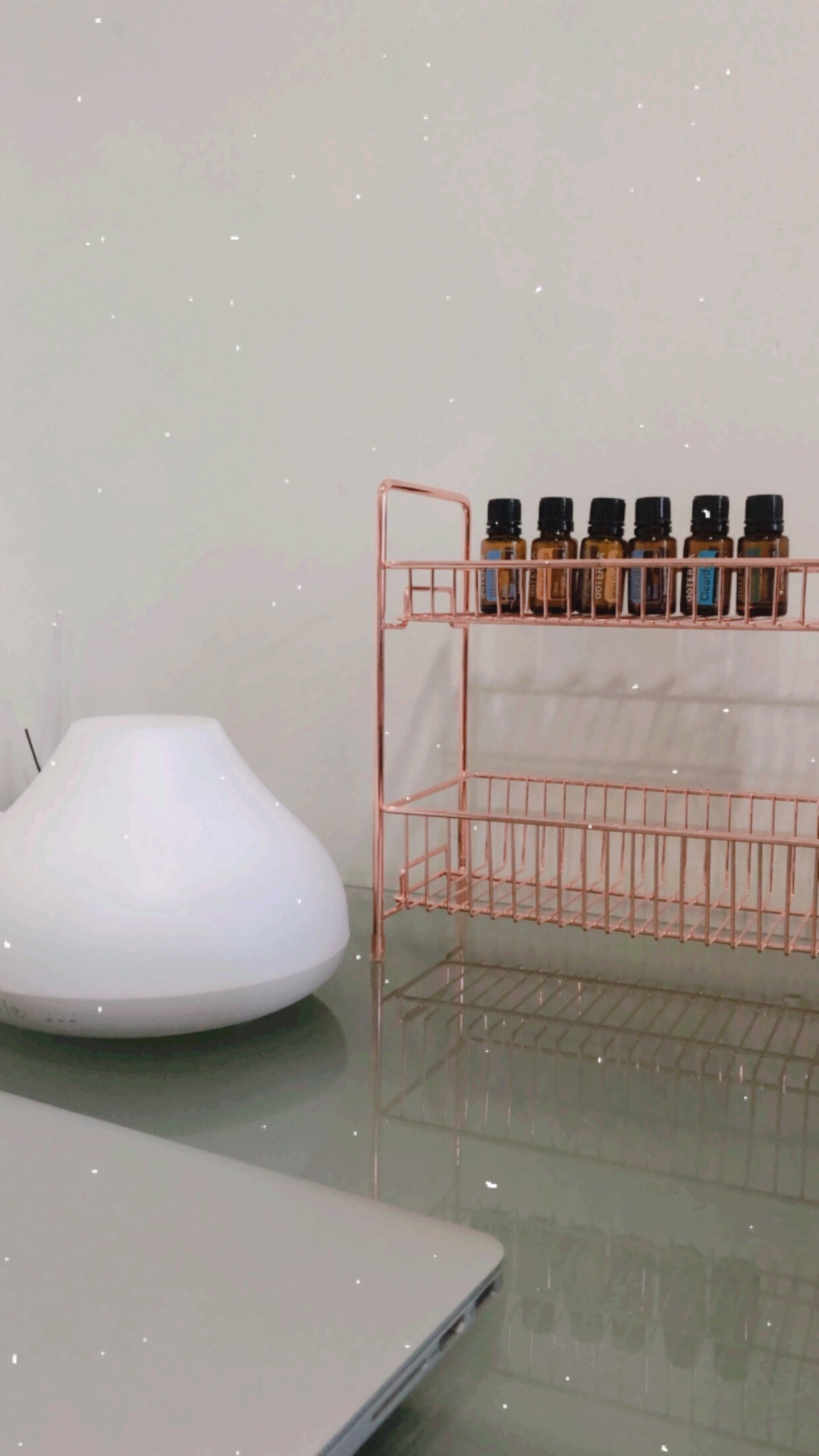 Rak Susun Rosegold Tingkat Serbaguna Peralatan Dapur Kosmetik Makeup Skincare Kamar Mandi Dua Lapis