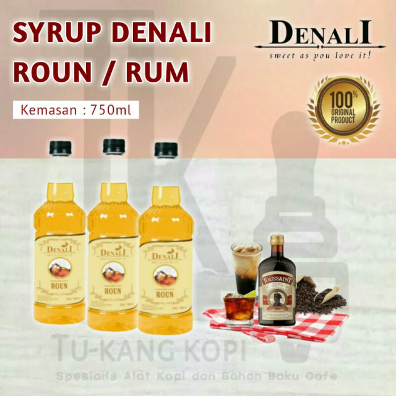Jual SYRUP DENALI GOURMET ROUN/RUM FLAVOUR PREMIUM PERASA MINUMAN KOPI