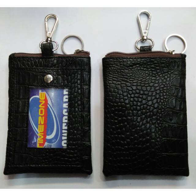 Dompet kecil res koin kartu nametag kunci multifungsi