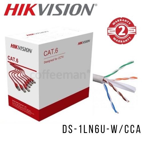 Jual HIKVISION DS1LN6UW/CCA UTP CAT6 Network Cable Kabel LAN CAT 6 m Shopee Indonesia