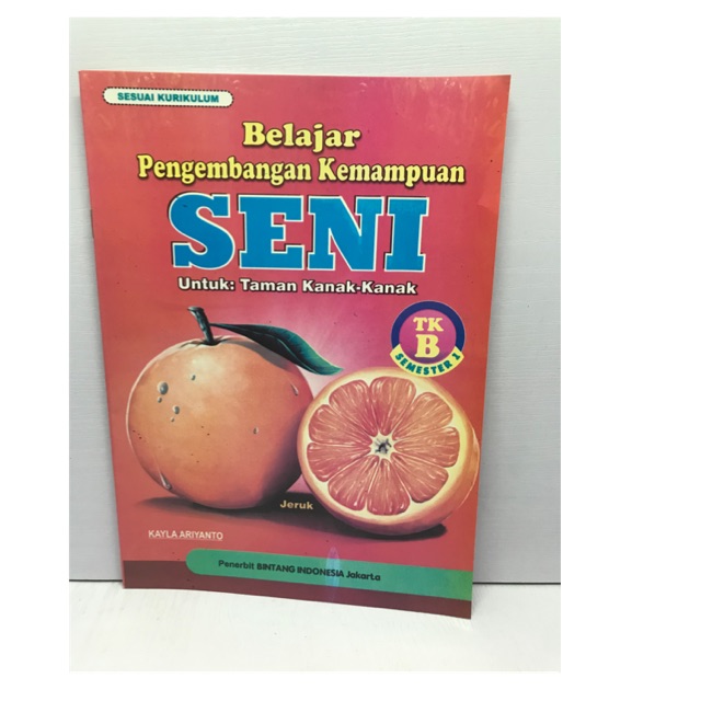 Buku Belajar Seni Anak Tk B Semester 1 Shopee Indonesia