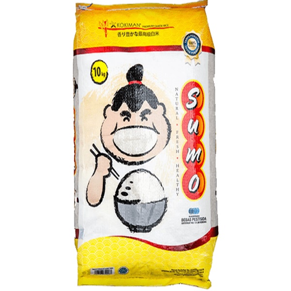 BERAS PREMIUM SUMO KUNING 10KG NASI PULEN HALAL MUI