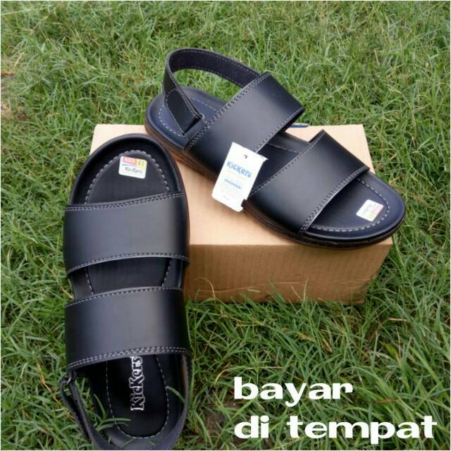 sepatu selop sendal hitam 87