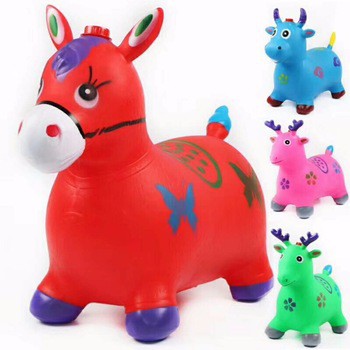 Mainan Anak Boneka Binatang Karet Jumping Animal musik