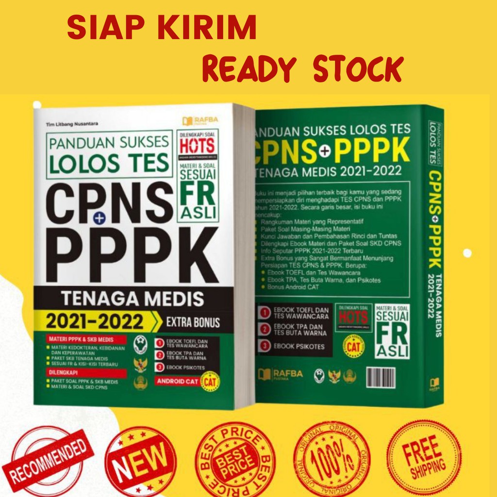 Buku Cpns Pppk Buku Panduan Sukses Lolos Tes Cpns P3k Tenaga Medis 2021 Shopee Indonesia