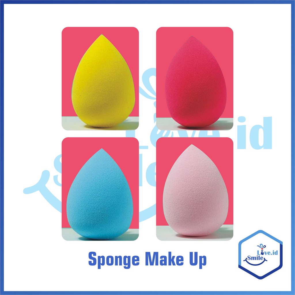 Smilelove Beauty Sponge Blender Teardrop Spons Blender Spons Make Up Tools CC001