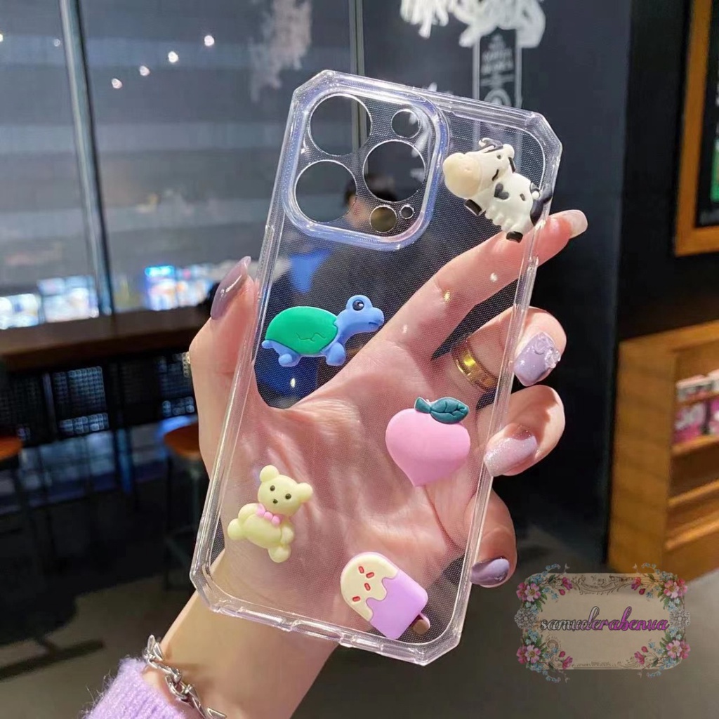 Y022 CLEAR CASE SOFTCASE CLEAR JELLY KARAKTER 3D CUTE OPPO A15 A16 A37 NEO 9 A9 A5 2020 A52 A92 A53 A33 A54 A74 A93 SB3162