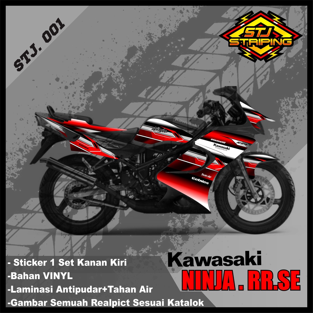 Sticker Striping NINJA RR SE 2011 - Stiker Striping  Variasi Motor NINJA RR SE 2011 Desain Racing ST