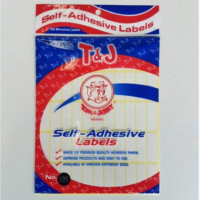 

Promo LABEL TOM & JERRY NO. 109 POLOS / SELF ADHESIVE LABEL Diskon