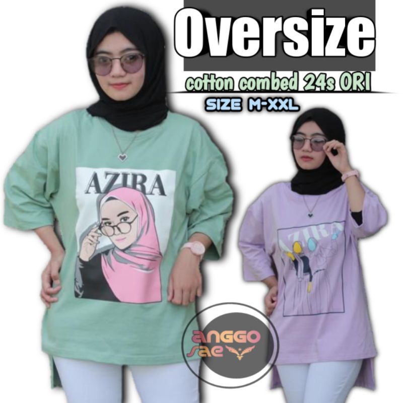 Kaos Oversize Wanita Sablon cotton combed 24s Original Clothing Tebal Halus Nyaman Saat Di Gunakan Yang Pastinya Ga Gerah Atasan Kaos Wanita Ori Tunik Oversize anggosae