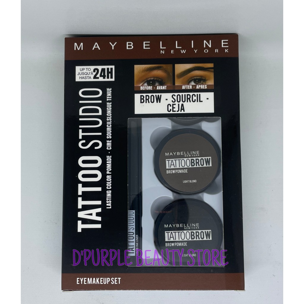 EYEMAKEUP SET Maybelline Tatto Studio 5 In 1 ( Real Pict )