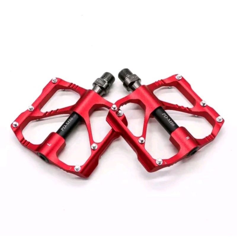 Promend PD-M86 Pedal Bearing Ultralight Pedal Sepeda Merah