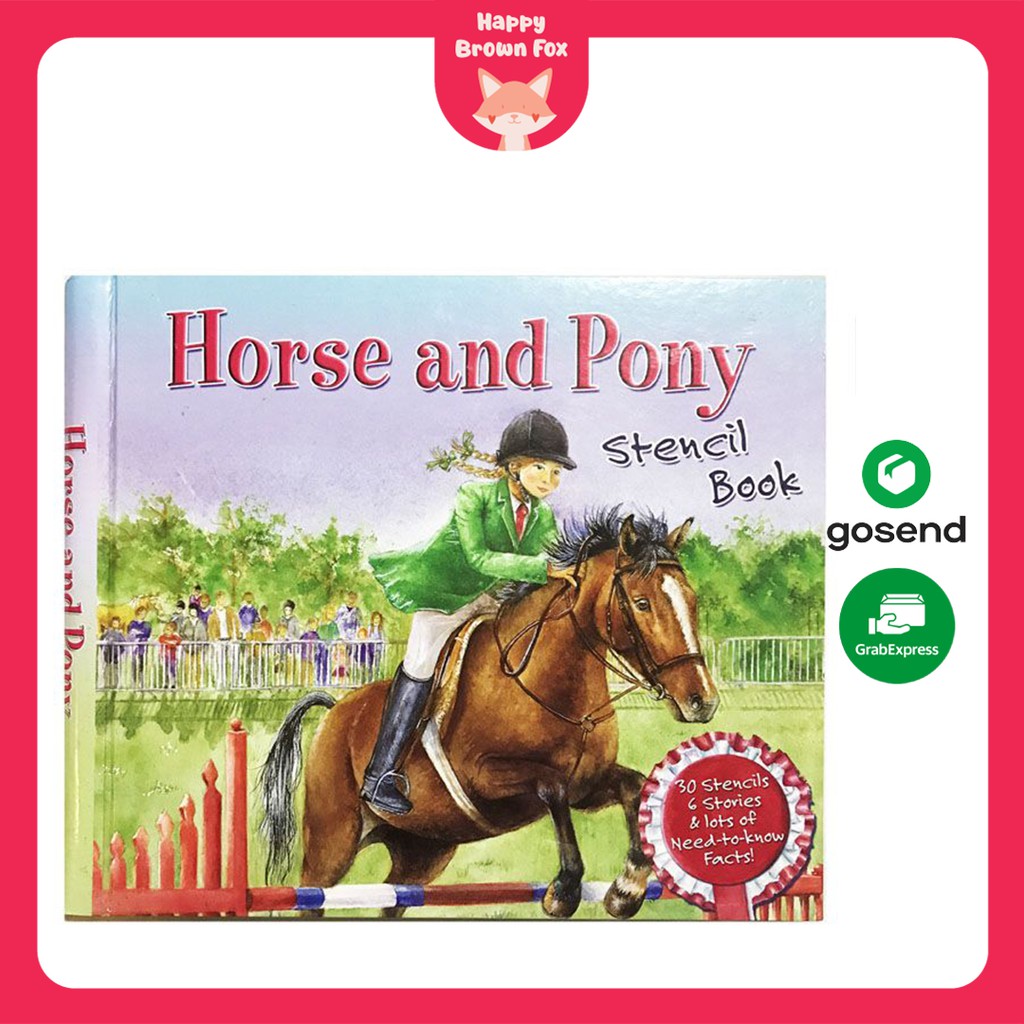 

Buku Aktivitas Stensil Anak Stencil Book: Horse and Pony - over 30 stencils