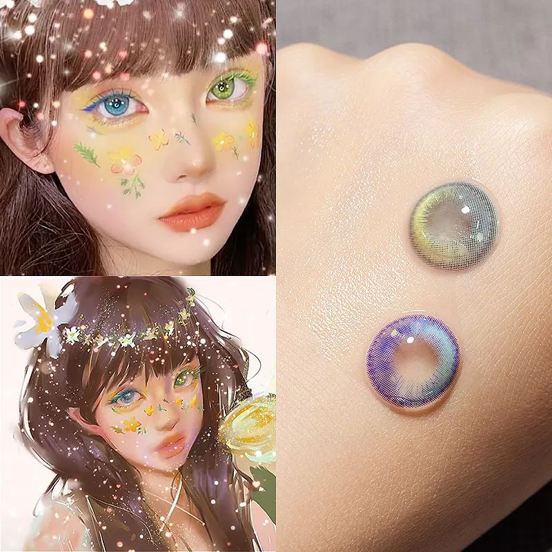 SOFTLENS CARDCAPTOR VIOLET BLUE PURPLE COSPLAY ANIME HALLOWEEN CRAZY LENS