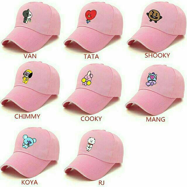 PO BTS BT21 CASUAL CAP