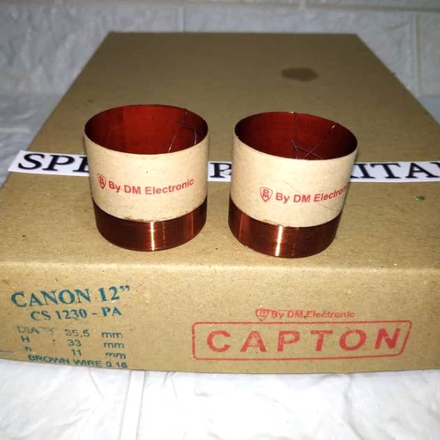 Spul spool voice coil speaker 12 inch CANON CS-1230 PA .2pcs