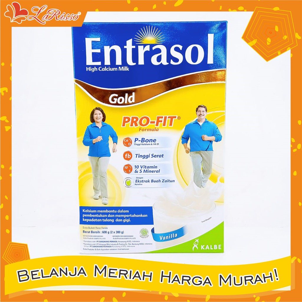 

ENTRASOL GOLD 600GRAM (2X300GRAM) SUSU BUBUK ALL VARIAN