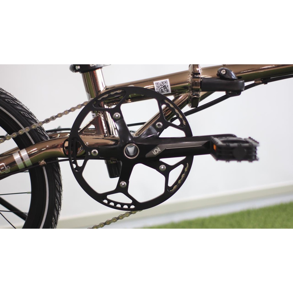 Sepeda Lipat Element Troy 10 sp Black Diamond Frame Chromoly Rem Cakram Hydraulic Garansi COD SNI-1
