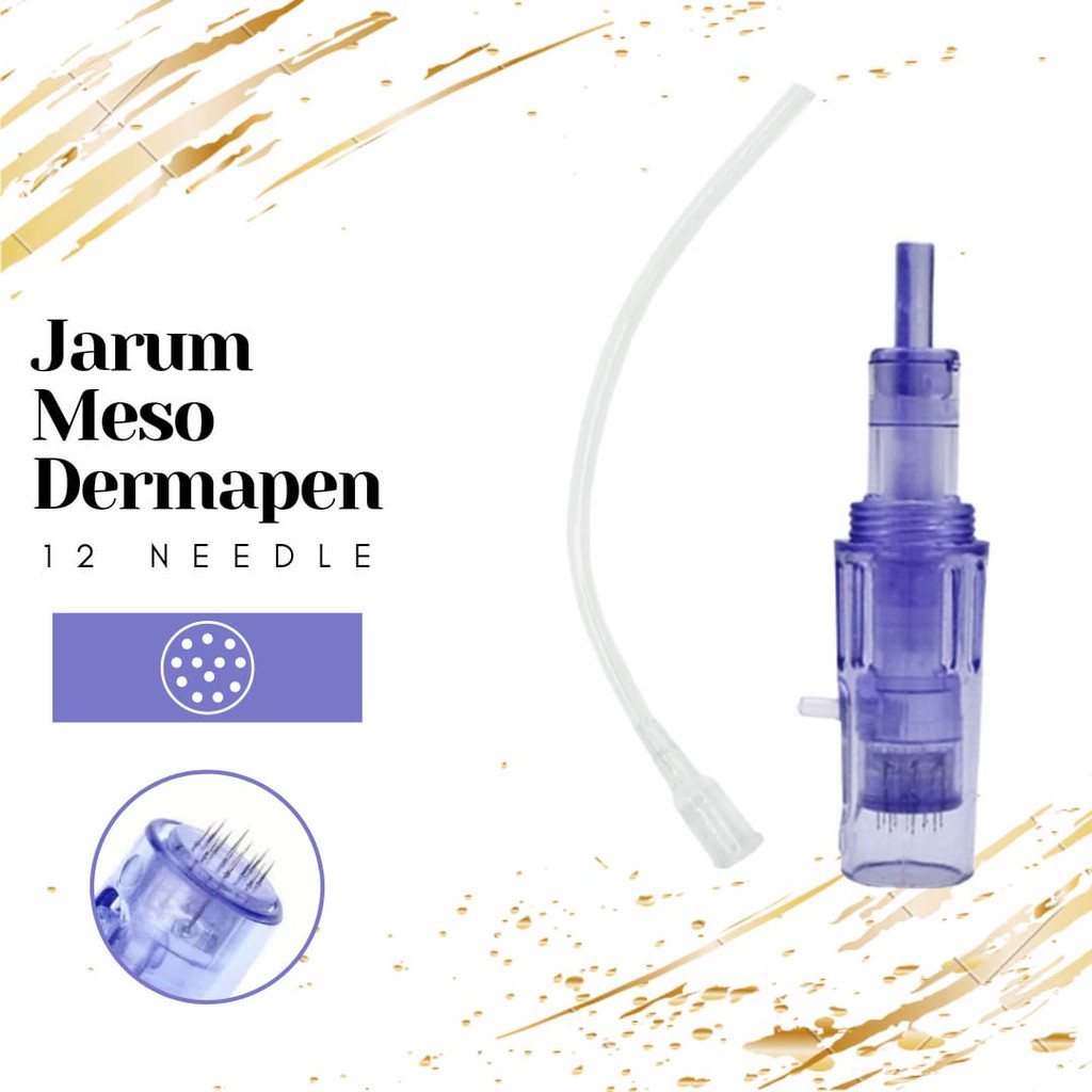 Jarum nano 12 pin 36 pin Dermapen meso gun mesotheraphy needle 2 in 1 injeksi serum dermapen