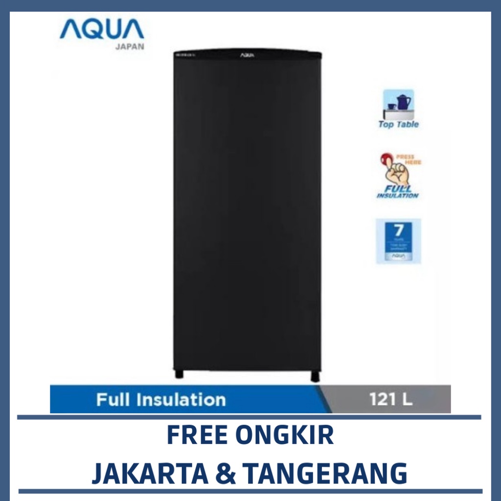 AQUA AQF-S4(DS) UPRIGHT FREEZER AQUA 4 RAK - DARK SILVER