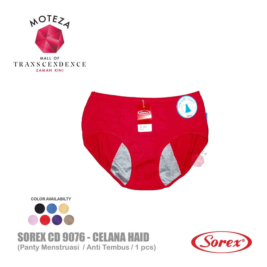 BISA PILIH WARNA Sorex Celana Dalam Wanita - CD 9076 - Sanitary Menstruasi Haid Panty