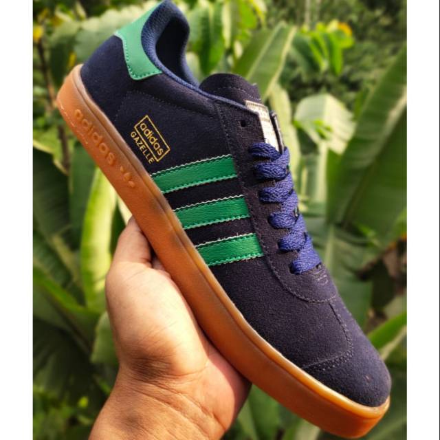 Sepatu Casual Adidas Gazelle Navy Green