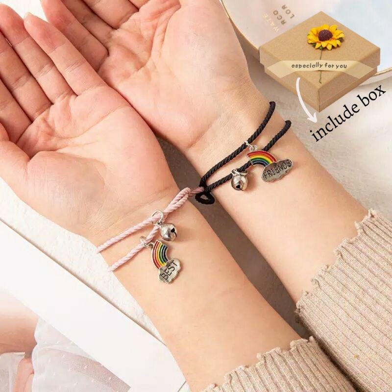 Gelang Couple Motif Pelangi Viral Tiktok