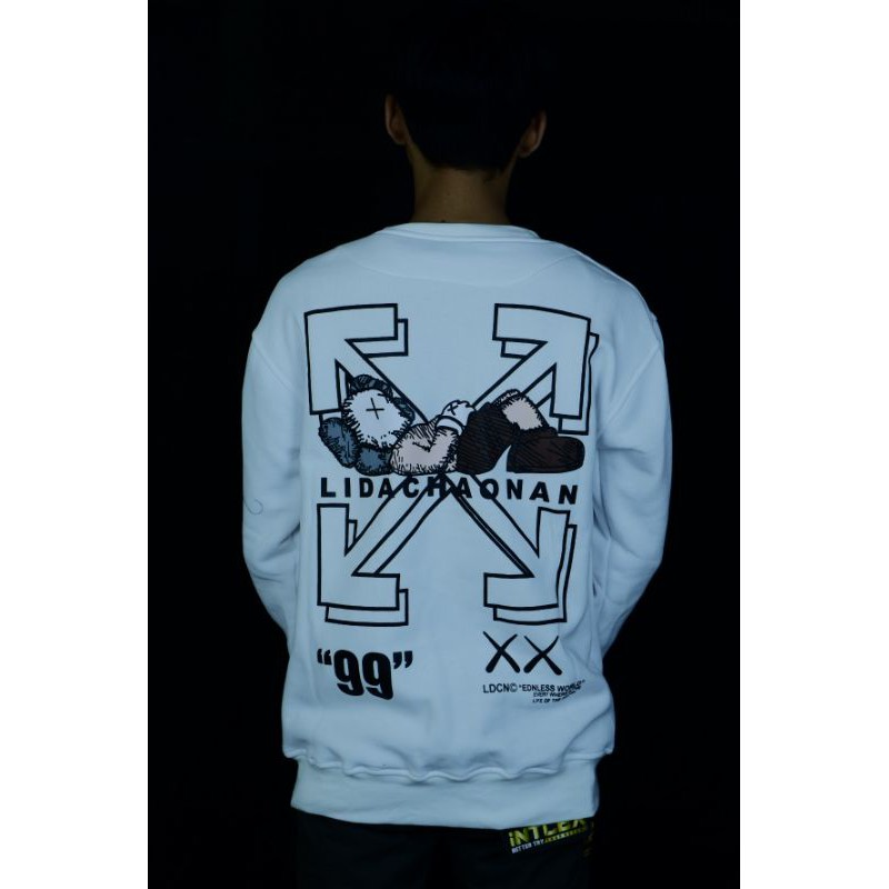 BEST QUALITY- Jaket crewneck off-white premium full lable&amp;tag