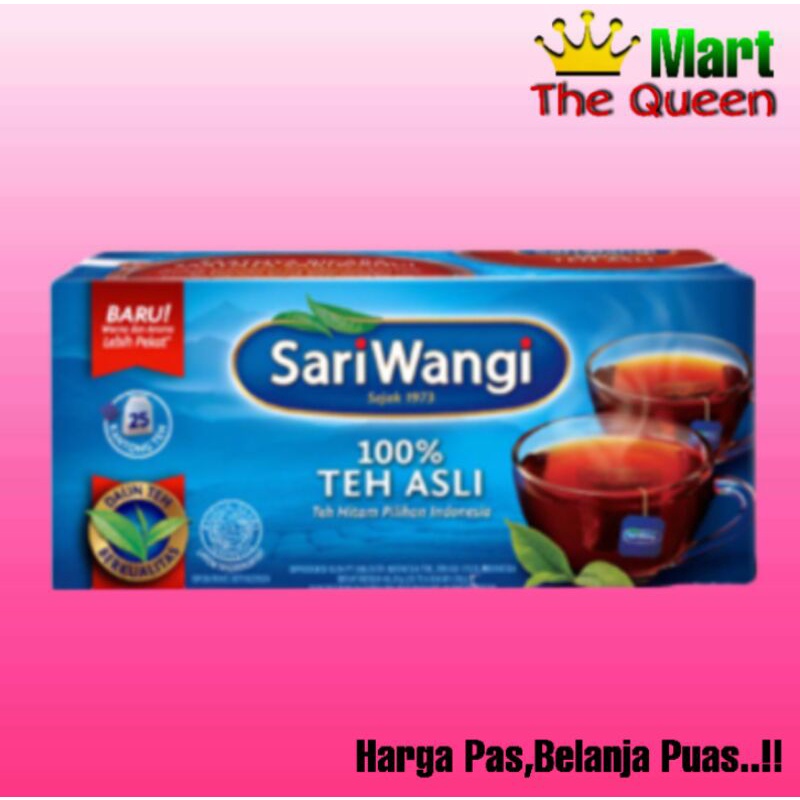 

Sari Wangi Teh celup asli 100% isi 25 kantong