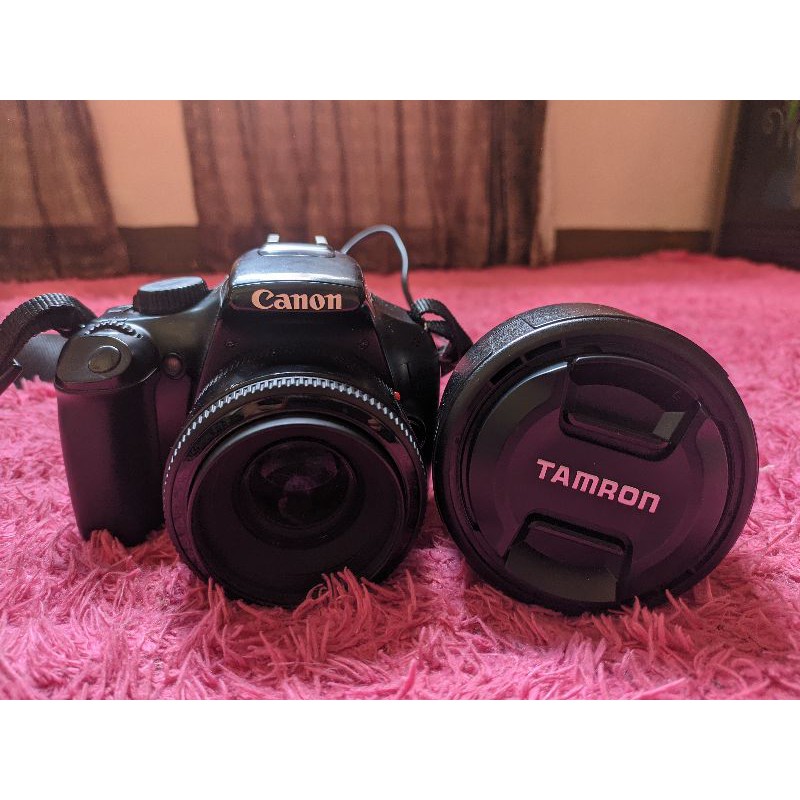 CANON 1100D LENSA FIX YONG NUO 50MM DAN LENSA TAMRON AF70-300MM (MURAH)