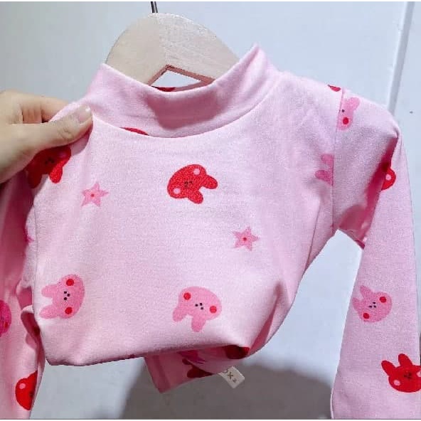 Promo !! Atasan anak perempuan / Atasan panjang anak /  atasan bunny star line ukuran 1- 3 tahun