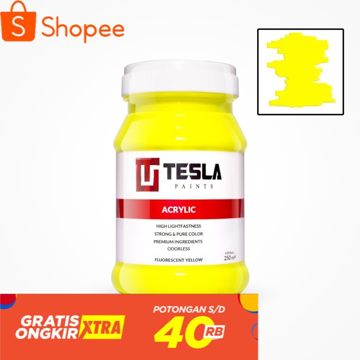 

Tesla Acrylic 250 ml Fluorescent Lemon Yellow