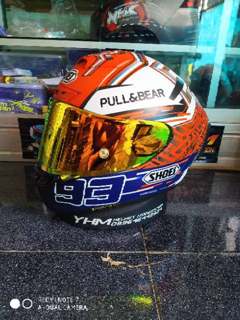 Visor Shoei Red Gold