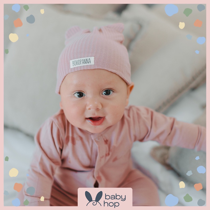 Bohopanna Beanie Hat Topi Kupluk Lucu Bahan Rajut Rib Bayi Laki Laki Perempuan Perlengkapan Asesoris Aksesoris Tutup Kepala Kado Hadiah Lahiran Anak Bayi Cewek Cowok Cewe Cowo Baby Girl Boy Newborn Baru Lahir 0 1 Tahun Bohobaby Bohopana-5