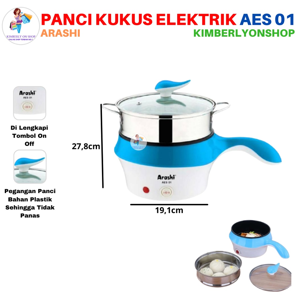 Steamer Electric Panci Kukus Elektrik AES 01 Arashi