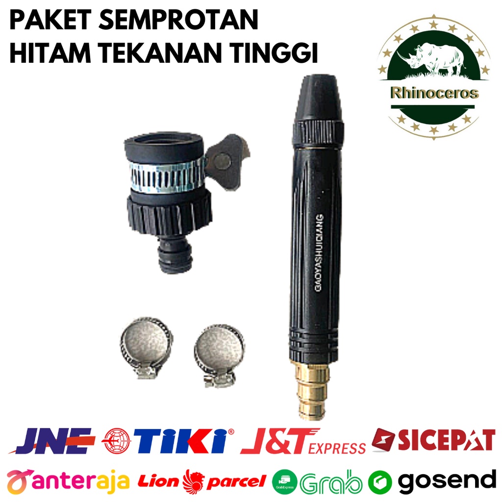 Paket Semprotan Tekanan Tinggi Sambungan Universal dan Klem 1/2- 3/4&quot;