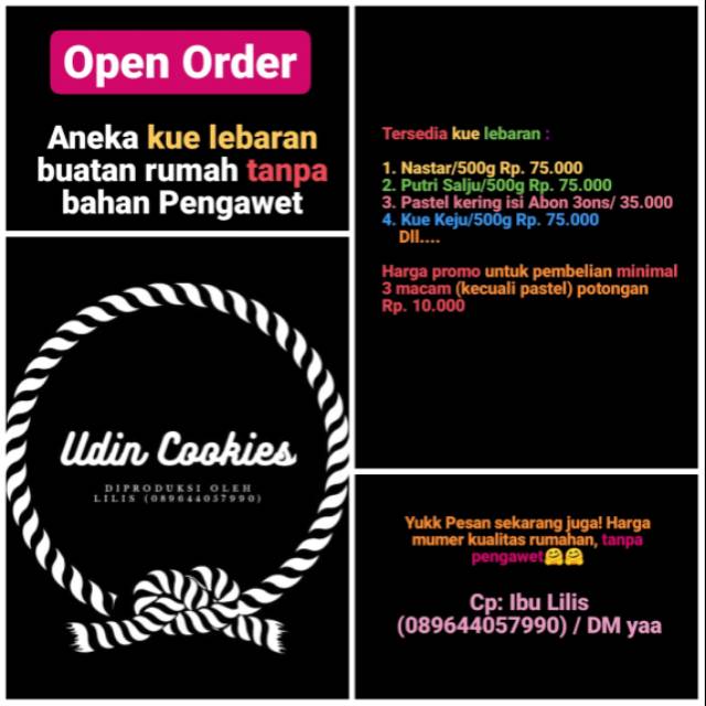 

Kue Lebaran (Udin Cookies) Murah!!!