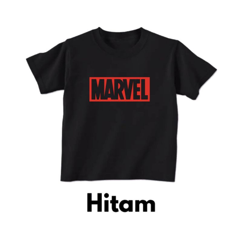 kaos anak Marvel hitam